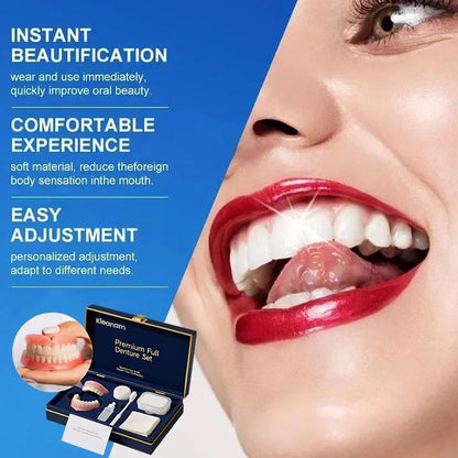 ⏰Ends Today: 70% OFF!  KLENIMORE™ Custom-Fit Smile Support Set — Strong Hold & Natural Look 🦷
