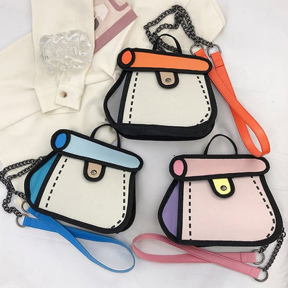 2D Cartoon Handbag