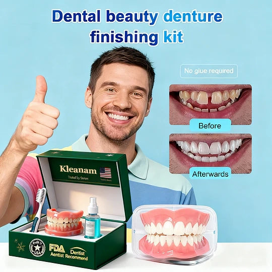 "🎁Ends Today: 70% OFF! ⏰kleanam™ Medical Full Denture with Strong Suctiond🦷Obtain American Dental Association (ADA) Certification