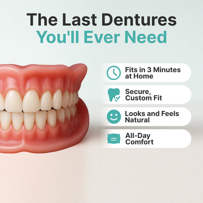 ⏰Ends Today: 70% OFF!  KLENIMORE™ Custom-Fit Smile Support Set — Strong Hold & Natural Look 🦷