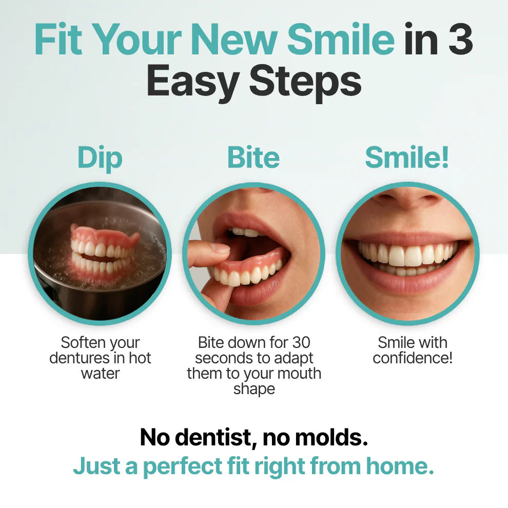 "🎁Ends Today: 70% OFF! ⏰kleanam™ Medical Full Denture with Strong Suctiond🦷Obtain American Dental Association (ADA) Certification