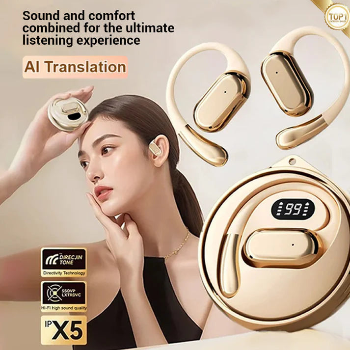 🔥 Final 2 Hours : Only Limited Stock Left🏆KLENIMORE Bone Conduction Smart Hearing Headphones （Mayo Clinic Recommended）